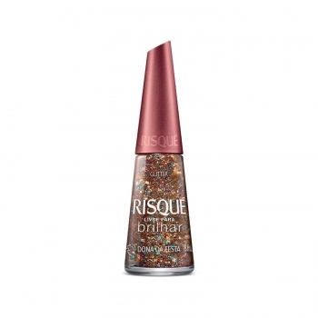 ESMALTE RISQUE LIVRE PARA BRILHAR GLISTTER SEM BLISTTER DONA DA FESTA