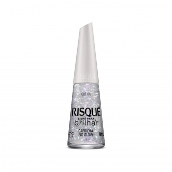 ESMALTE RISQUE LIVRE PARA BRILHAR GLITER SEM BLISTER CAPRICHA NO GLOW