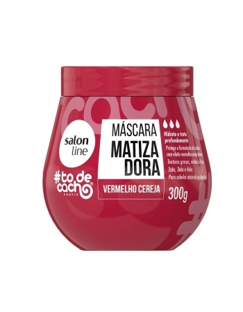 MASC SALON LINE 300ML TO D CACHO MATIZ VERMELHO CEREJA