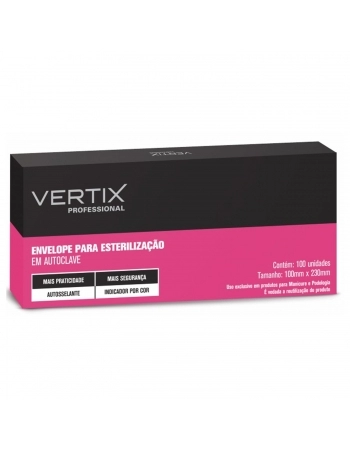 ENVELOPE PARA ESTERILIZAÇÃO VERTIX 10X23CM 100UN 3176