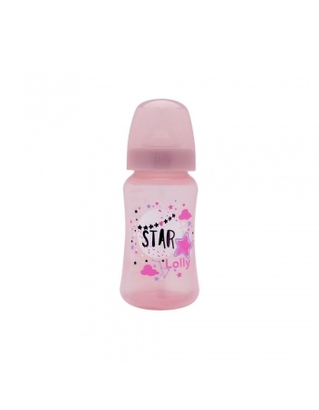 MAMADEIRA LOLLY 12765 BIG STAR 330ML SILICONE BLISTER ROSA