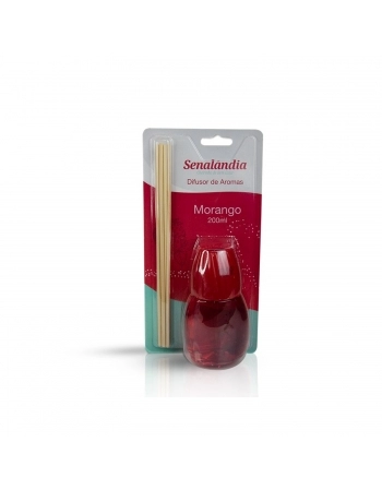 DIFUSOR AROMA SENALANDIA 200ML MORANGO BLISTER