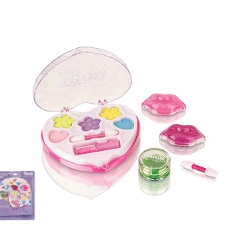 PALETA DE SOMBRAS GLOSS E BATOM FENZZA TEEN HEART SKV12011150