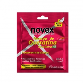CREME TRATAMENTO EMBELLEZE NOVEX 30G RECARGA DE QUERATINA SACHE