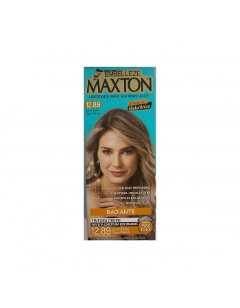 TINTURA MAXTON KIT PRATICO 12.89 LOURO EXTRA CLARO PEROLA